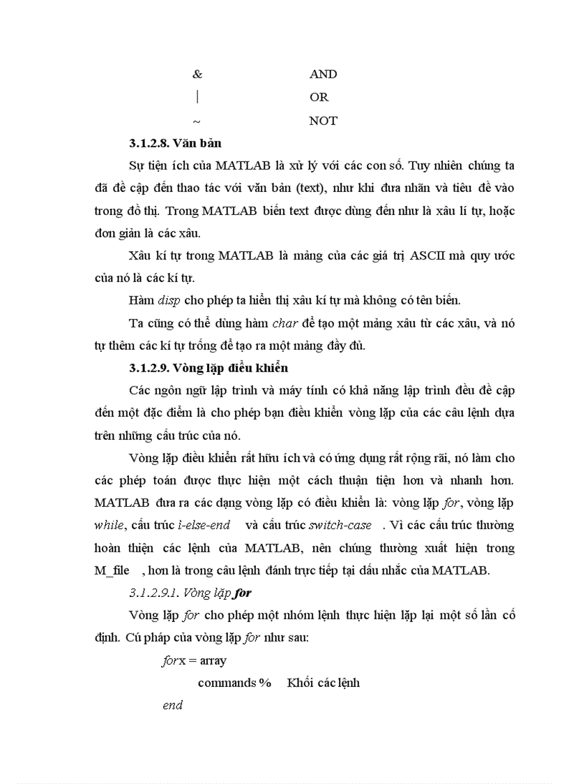 image for page Một số ứng dụng của MATLAB