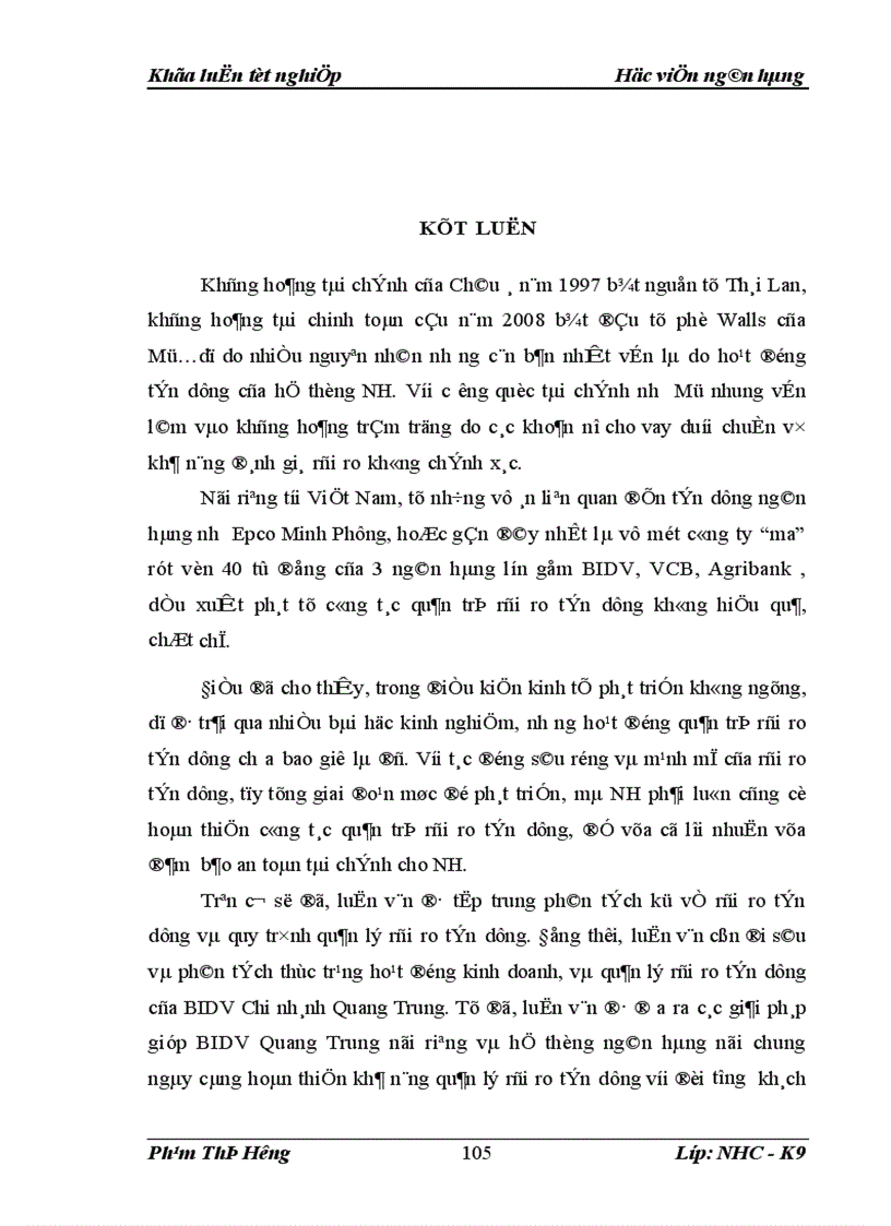 image for page GiảI pháp quản lý rủi ro tín dụng đối với doanh nghiệp vừa và nhỏ tại ngân hàng đầu tư và phát triển việt nam chi nhánh quang trung