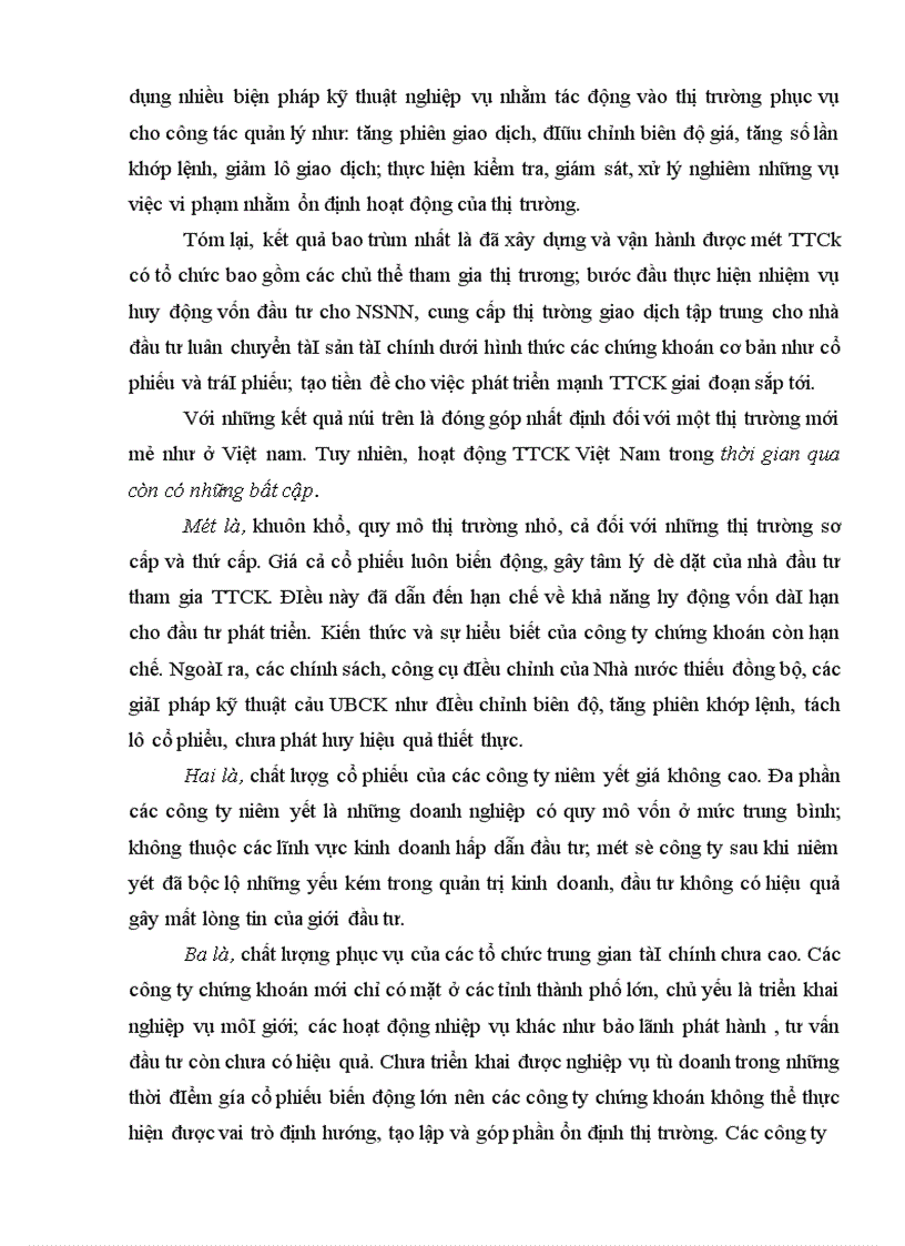 image for page Thị trường chứng khoán Việt Nam và một số vấn đề đang đặt ra để tiếp tục phát triển 1