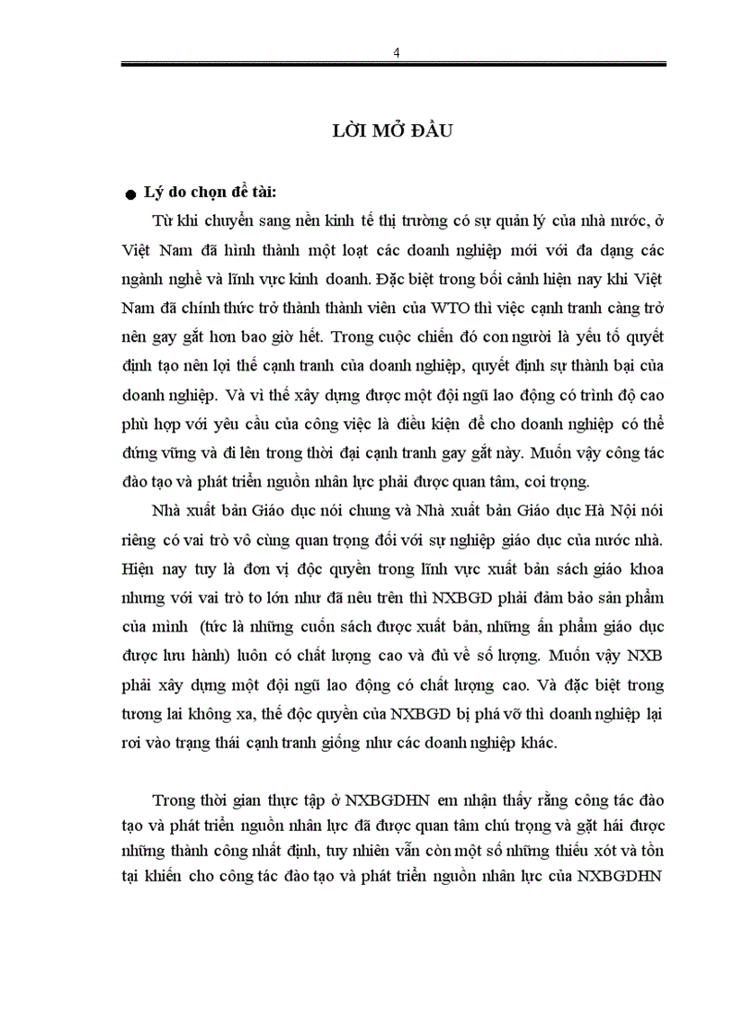 image for page Hoàn thiện công tác đào tạo và phát triển nguồn nhân lực tại Nhà xuất bản Giáo dục Hà Nội 1