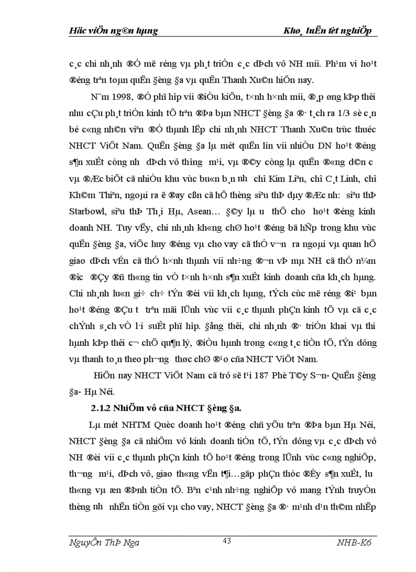 image for page Giải pháp mở rộng tín dụng ngân hàng đối với DNV N tại NHCT Đống Đa