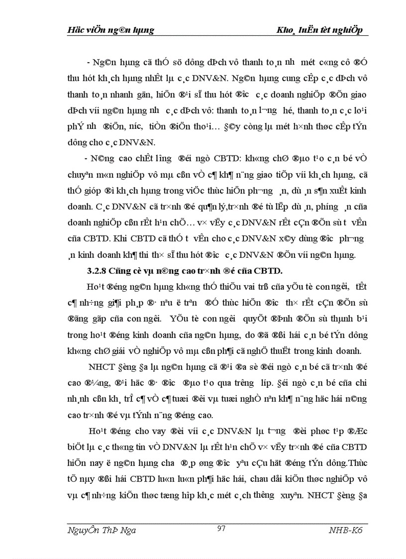 image for page Giải pháp mở rộng tín dụng ngân hàng đối với DNV N tại NHCT Đống Đa