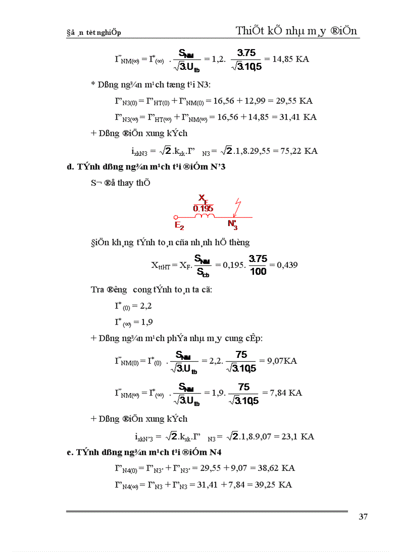 image for page Thiết kế phần điện nhà máy nhiệt điện ngưng hơi công suất 240 MW