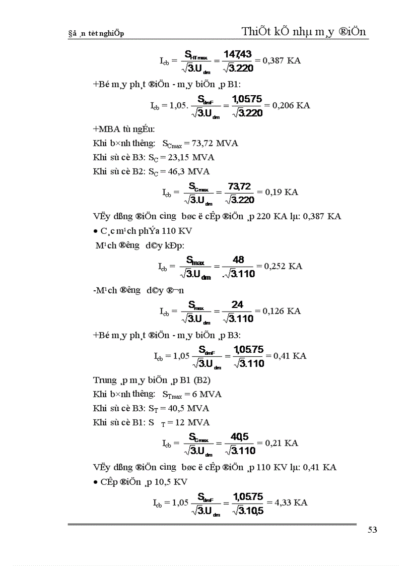 image for page Thiết kế phần điện nhà máy nhiệt điện ngưng hơi công suất 240 MW