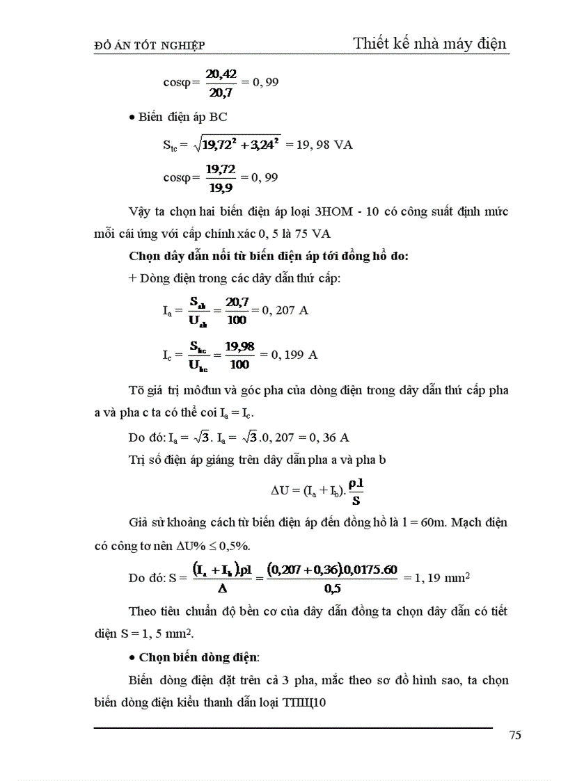 image for page Thiết kế phần điện nhà máy nhiệt điện ngưng hơi công suất 240 MW