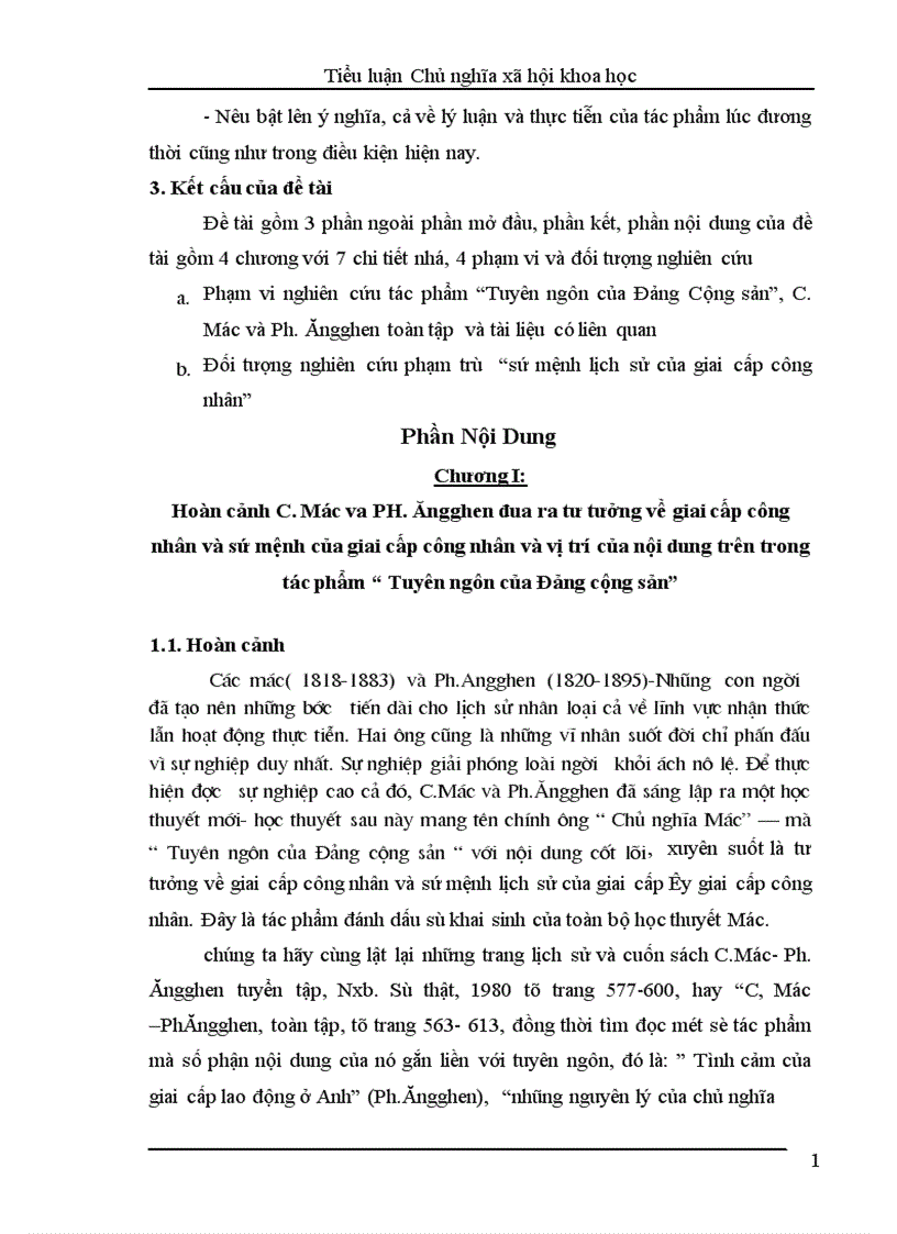 image for page Tư tưởng về giai cấp công nhân và sứ mệnh của giai cấp công nhân và vị trí của nội dung trên trong tác phẩm Tuyên ngôn của Đảng cộng sản