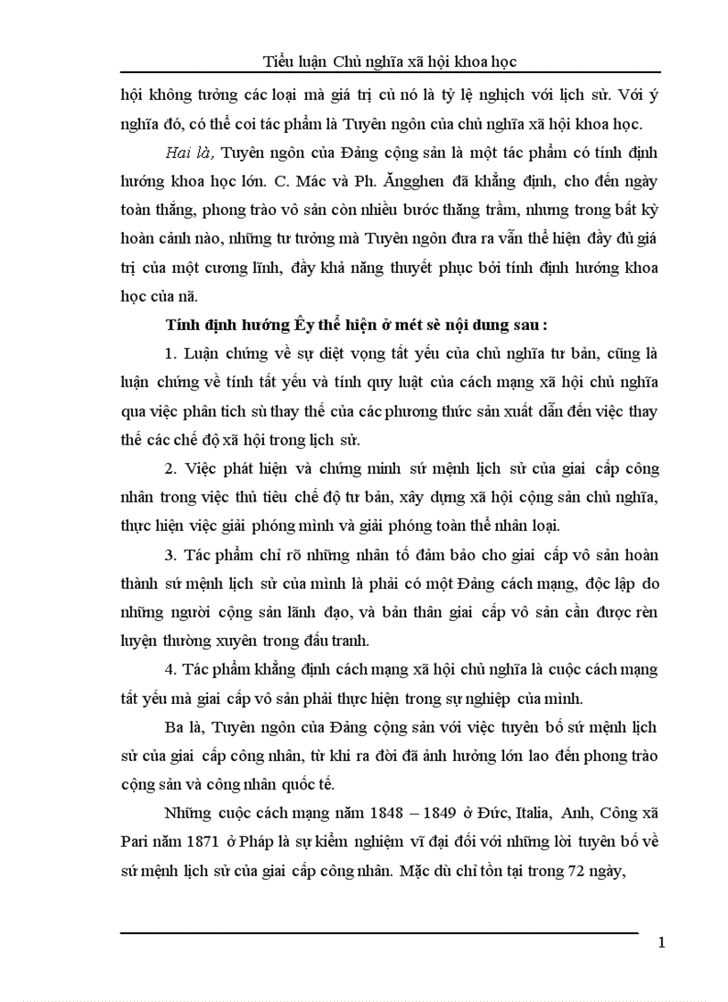 image for page Tư tưởng về giai cấp công nhân và sứ mệnh của giai cấp công nhân và vị trí của nội dung trên trong tác phẩm Tuyên ngôn của Đảng cộng sản