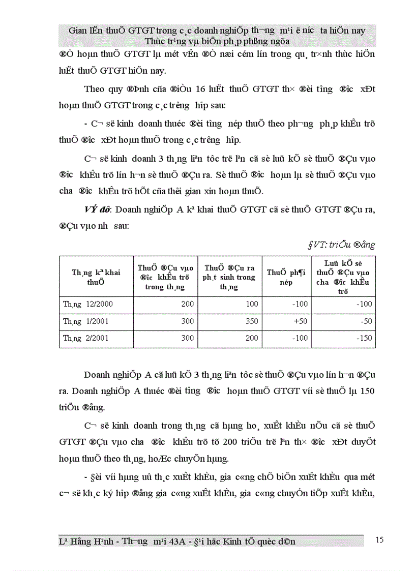 image for page Gian lận thuế GTGT trong các doanh nghiệp thương mại ở Việt Nam hiện nay và biện pháp phòng ngừa
