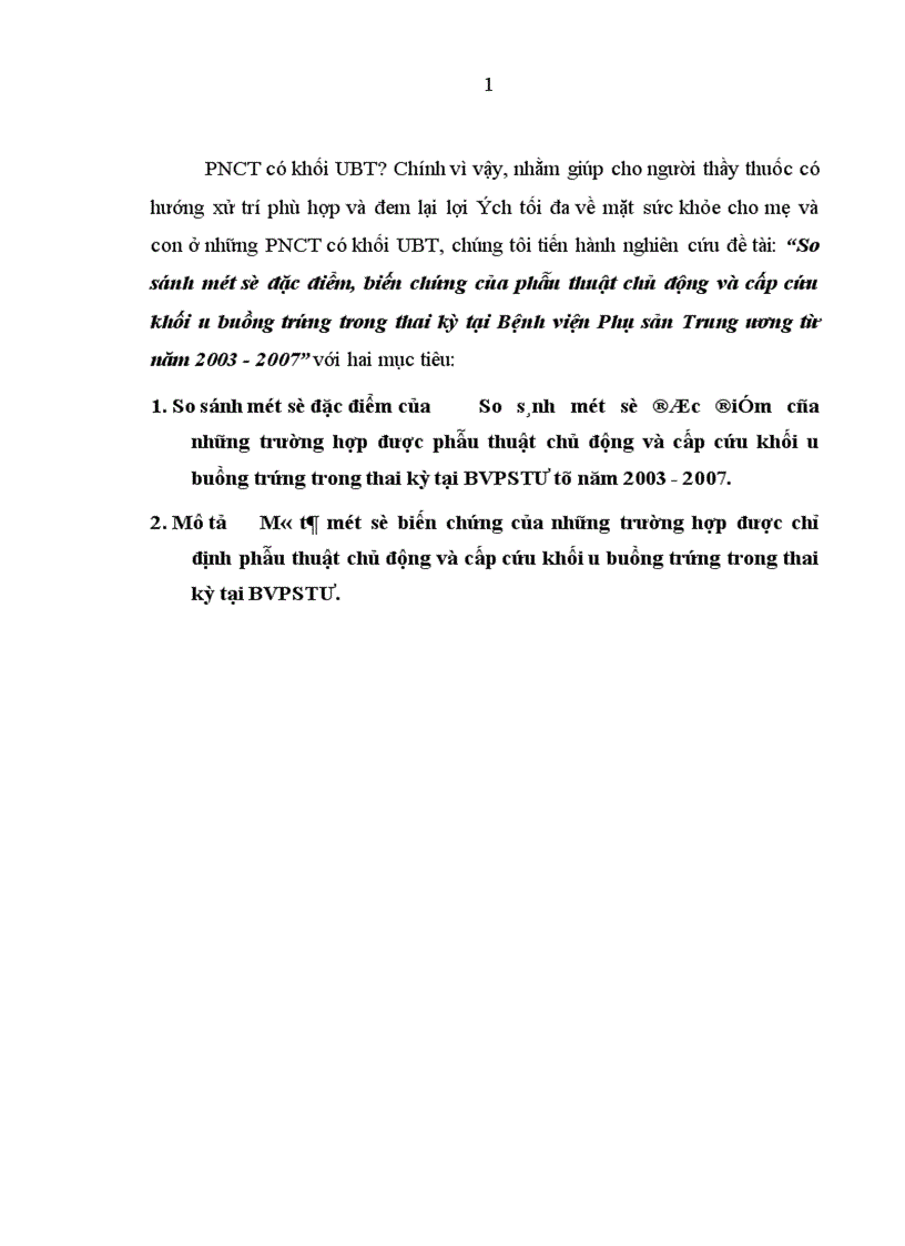 image for page So sánh một số đặc điểm biến chứng của phẫu thuật chủ động và cấp cứu khối u buồng trứng trong thai kỳ tại Bệnh viện Phụ sản Trung ương từ năm 2003 đến 2007