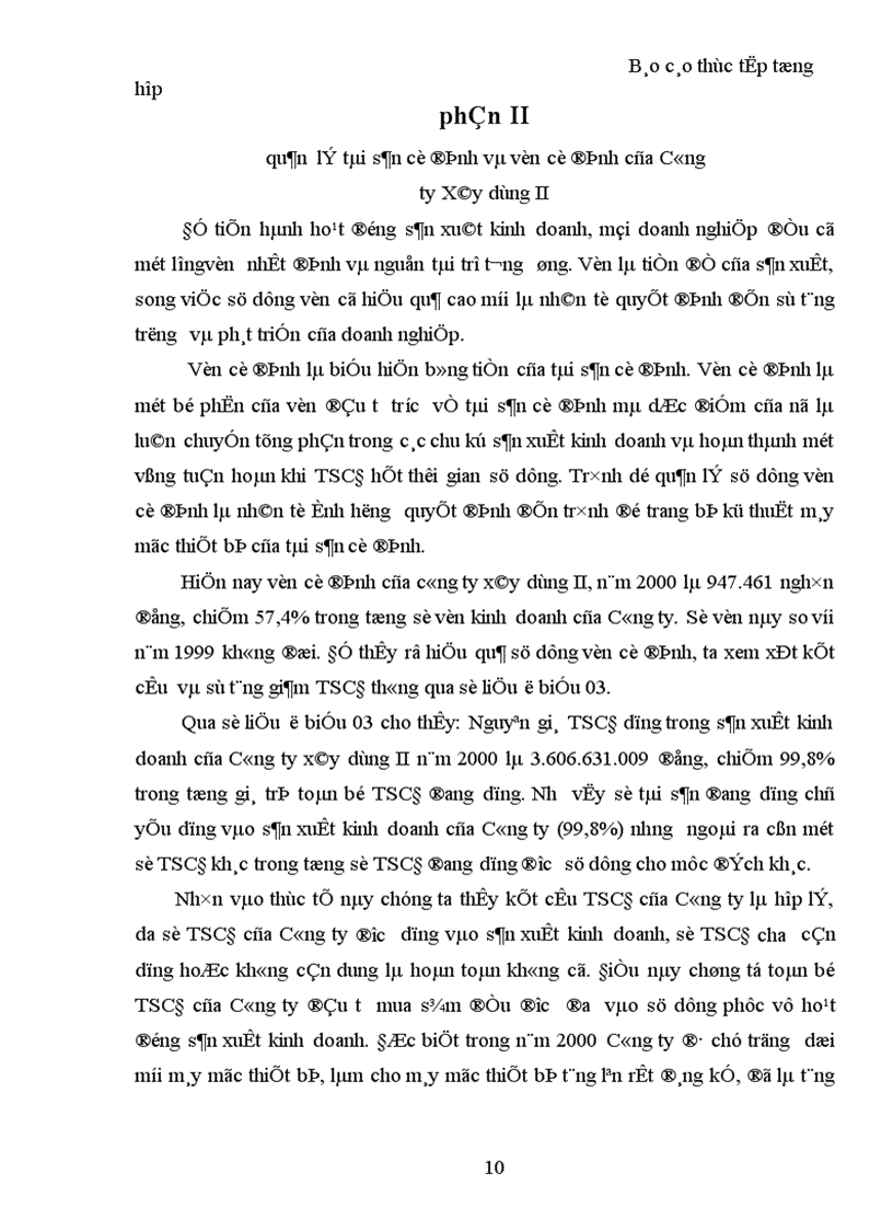 image for page Báo cáo tổng hợp về Công ty xây dựng II Thanh Hóa