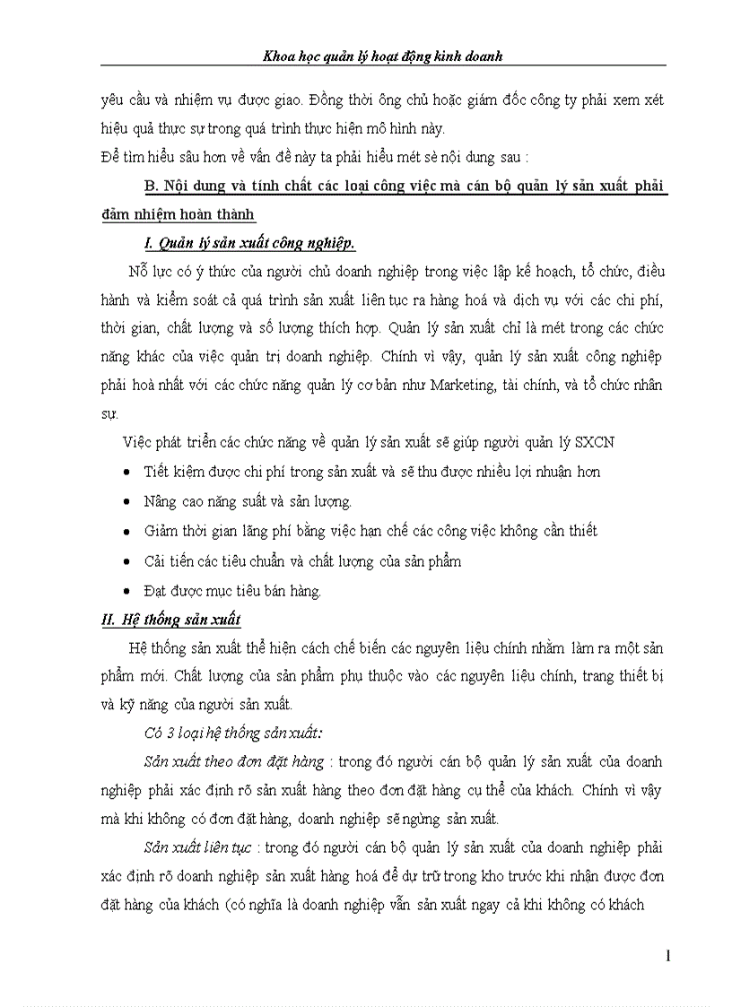 image for page Tổng kết những loại kiến thức mà cán bộ quản lý sản xuất cần phải có