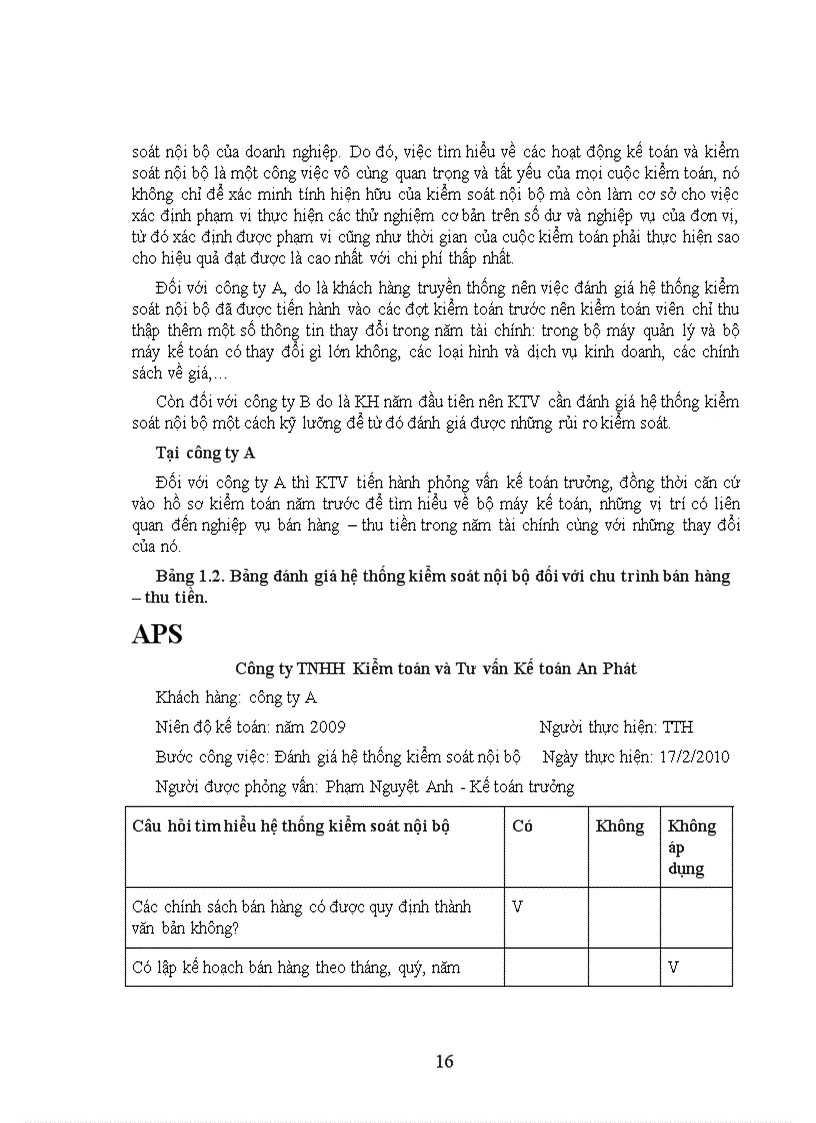 image for page Quy trình kiểm toán chu trình bán hàng thu tiền trong kiểm toán báo cáo tài chính do Công ty TNHH Kiểm toán và Tư vấn Kế toán An Phát thực hiện 1