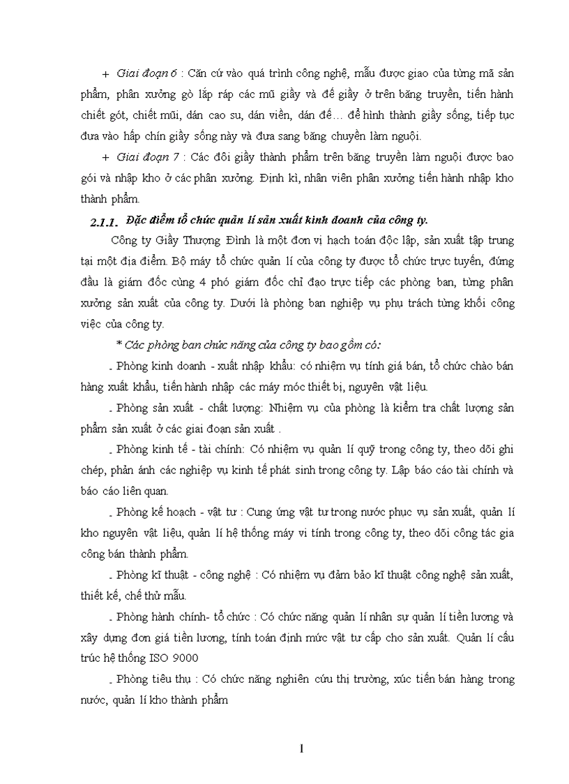 image for page Thực trạng tổ chức công tác kế toán tập hợp chi phí sản xuất và tính giá thành sản phẩm tại công ty Giầy Thượng Đình