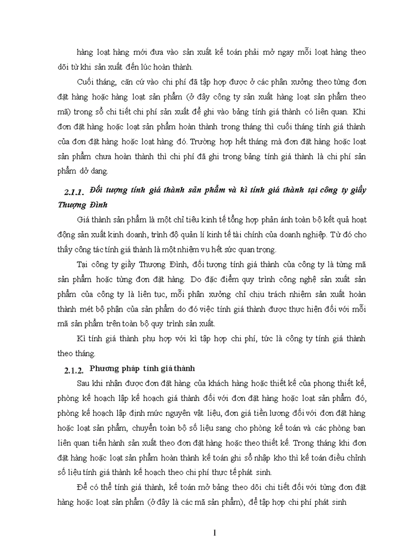 image for page Thực trạng tổ chức công tác kế toán tập hợp chi phí sản xuất và tính giá thành sản phẩm tại công ty Giầy Thượng Đình
