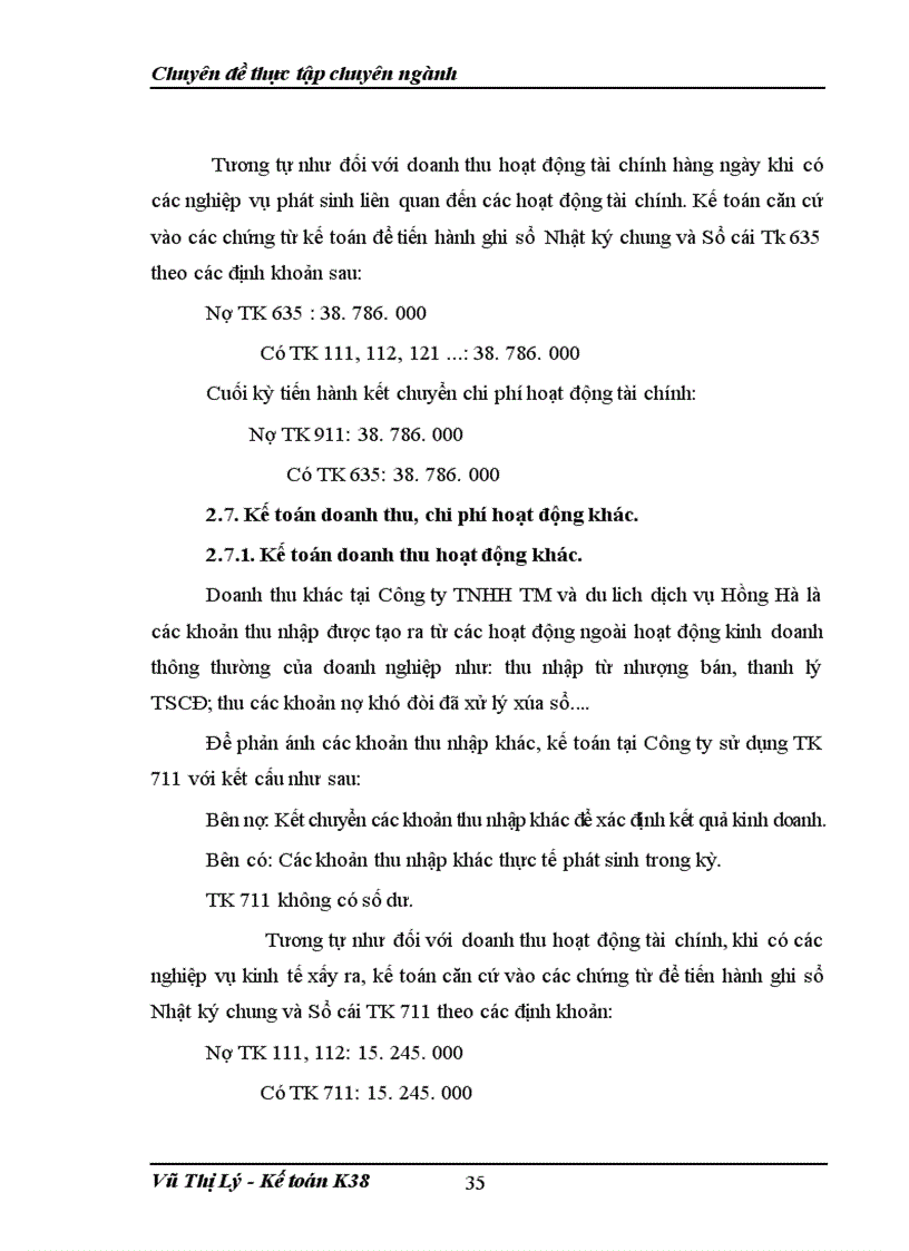 image for page Tìm hiểu kế toán doanh thu chi phí và xác định kết quả hoạt động kinh doanh tại Công ty TNHH TM du lịch dịch vụ Hồng Hà 1