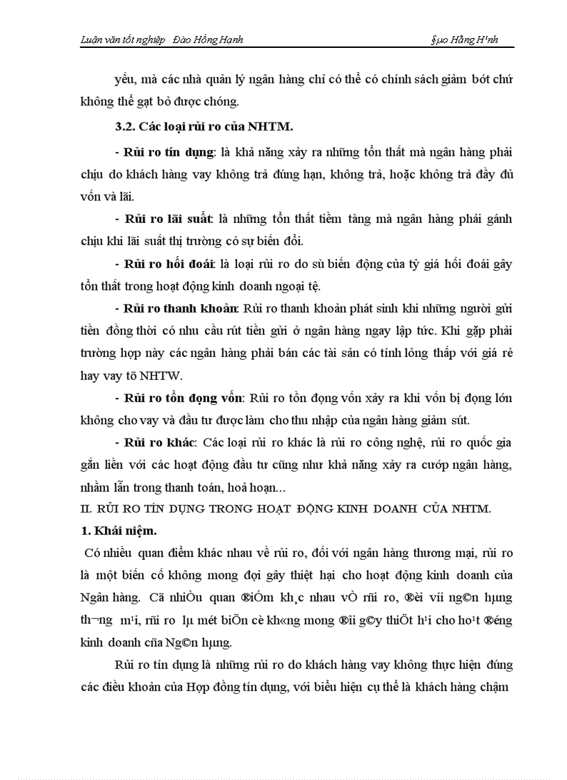 image for page Một số giải pháp phòng ngừa và hạn chế rủi ro tín dụng tại NHNo PTNT Hà Nội 1