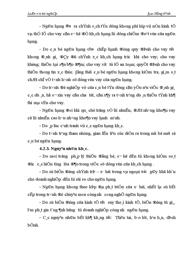 image for page Một số giải pháp phòng ngừa và hạn chế rủi ro tín dụng tại NHNo PTNT Hà Nội 1