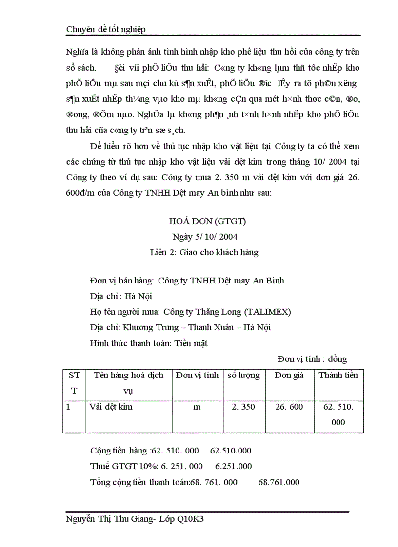 image for page Hoàn thiện công tác kế toán nguyên vật liệu tại Công ty Thăng Long TALIMEX 1