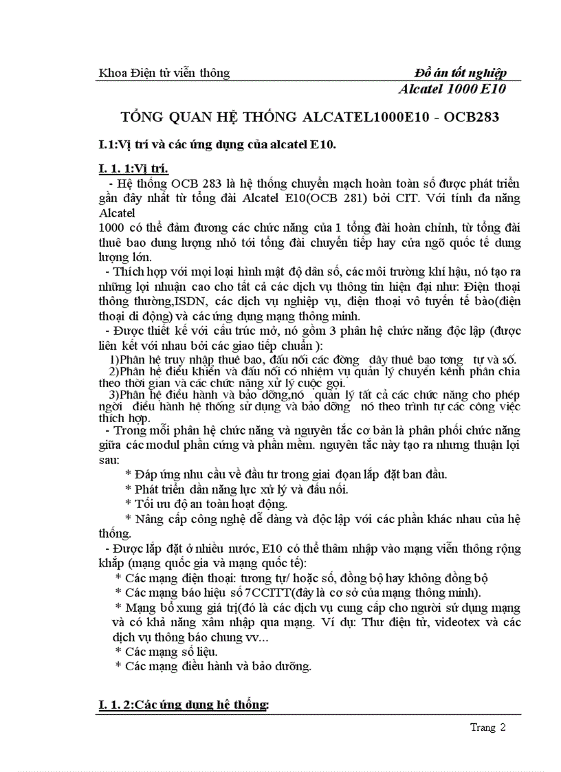 image for page Alcatel 1000 E10