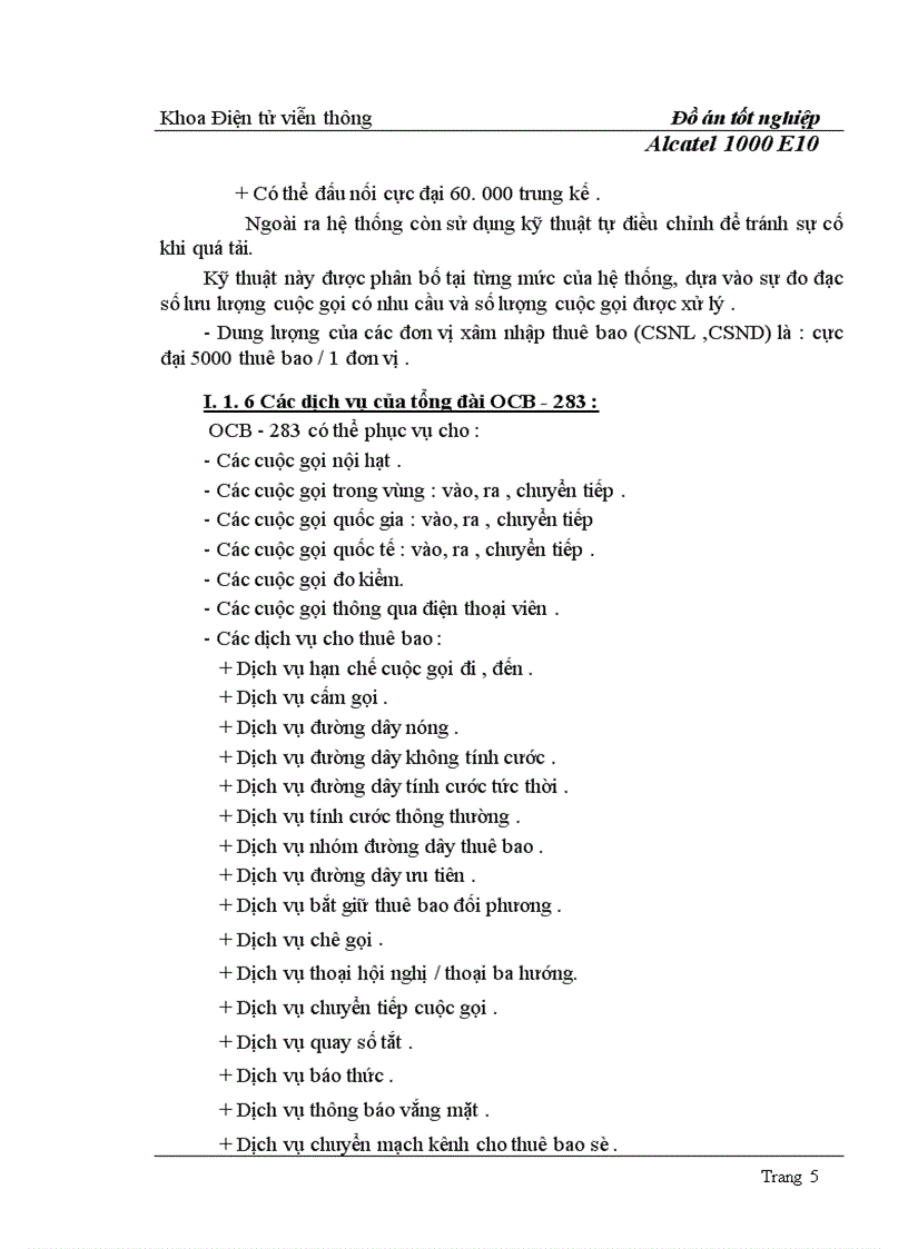 image for page Alcatel 1000 E10