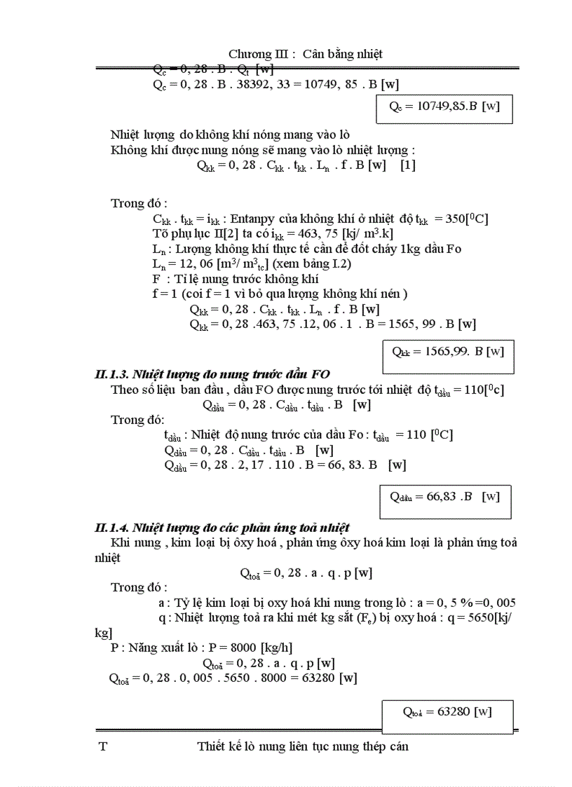 image for page Tính cân bằng nhiệt xác định lượng dầu tiêu hao