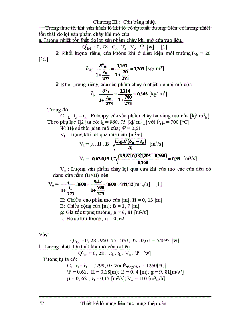 image for page Tính cân bằng nhiệt xác định lượng dầu tiêu hao