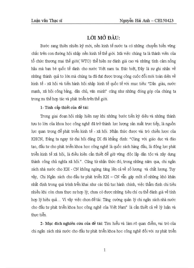 image for page Tăng cường quản lý chi ngân sách nhà nước cho đầu tư phát triển khoa học công nghệ của Việt Nam