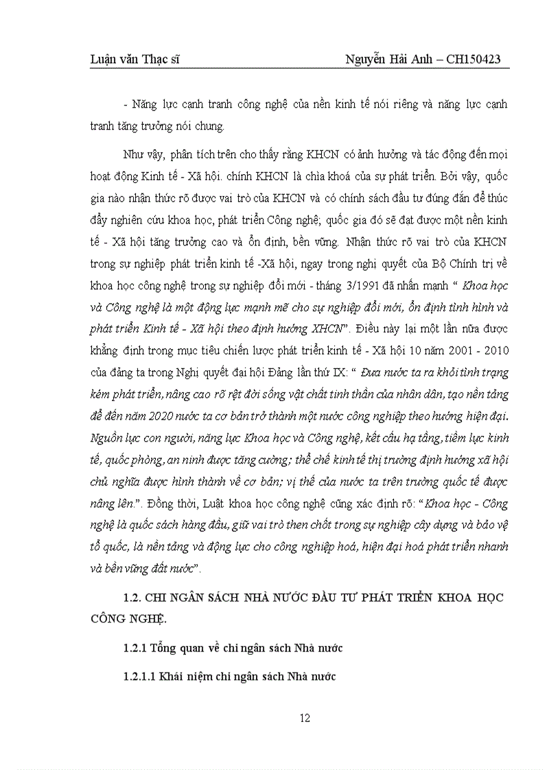 image for page Tăng cường quản lý chi ngân sách nhà nước cho đầu tư phát triển khoa học công nghệ của Việt Nam