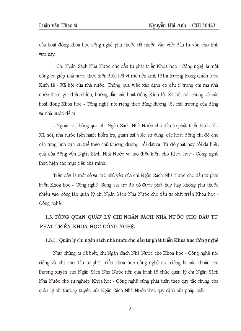 image for page Tăng cường quản lý chi ngân sách nhà nước cho đầu tư phát triển khoa học công nghệ của Việt Nam
