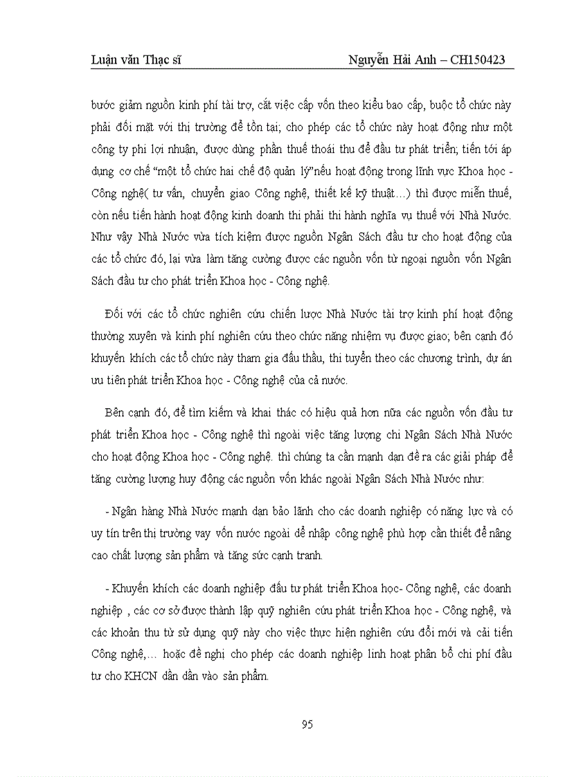 image for page Tăng cường quản lý chi ngân sách nhà nước cho đầu tư phát triển khoa học công nghệ của Việt Nam