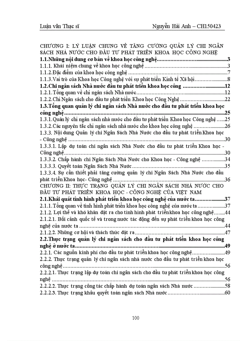 image for page Tăng cường quản lý chi ngân sách nhà nước cho đầu tư phát triển khoa học công nghệ của Việt Nam