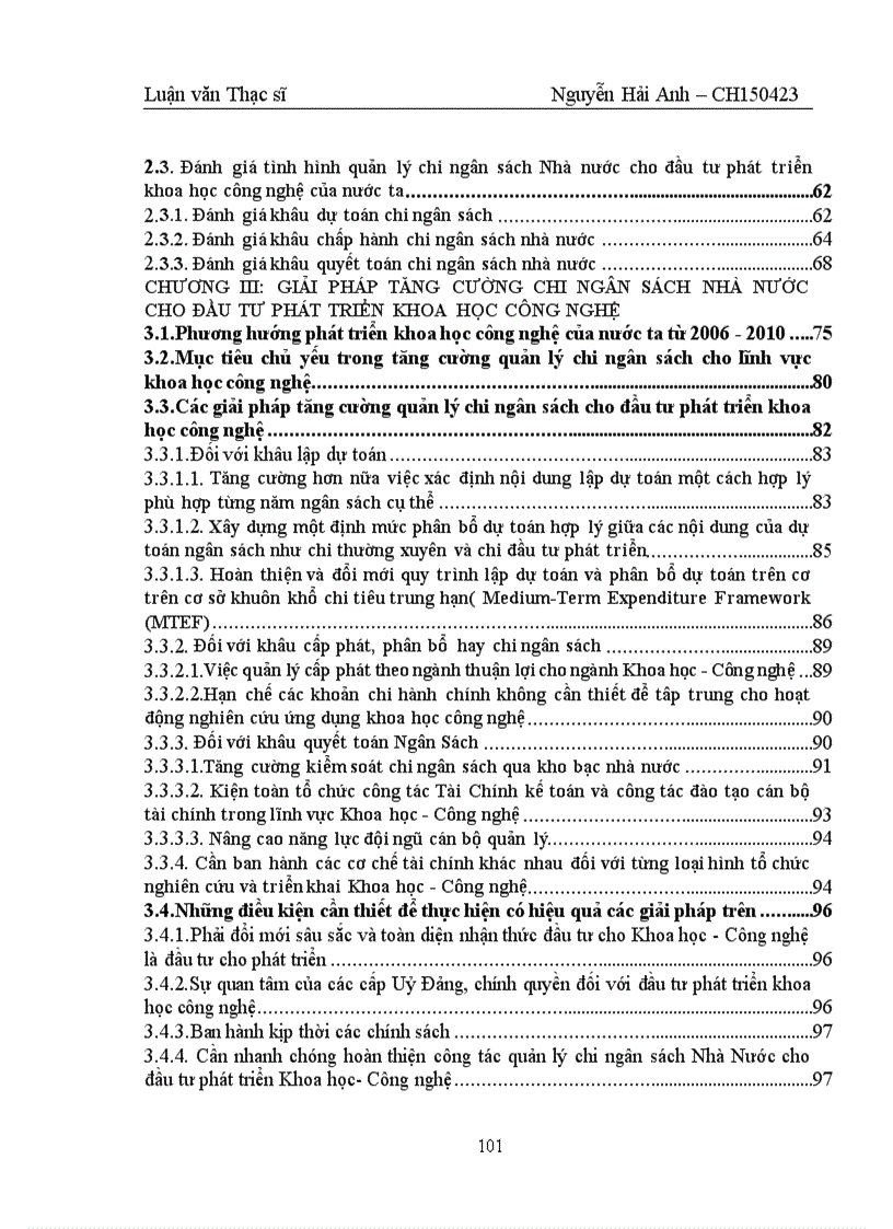 image for page Tăng cường quản lý chi ngân sách nhà nước cho đầu tư phát triển khoa học công nghệ của Việt Nam