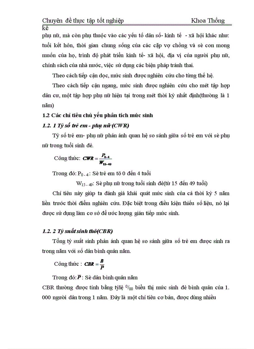 image for page Phân tích thống kê ảnh hưởng của mức sống dân cư đến mức sinh ở Việt Nam giai đoạn 1995 2004 1