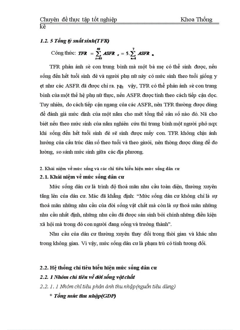 image for page Phân tích thống kê ảnh hưởng của mức sống dân cư đến mức sinh ở Việt Nam giai đoạn 1995 2004 1