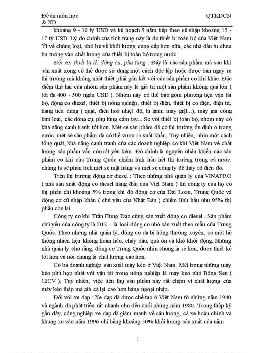 image for page Một số giải pháp nhằm nâng cao khả năng cạnh tranh của ngành cơ khí Việt Nam 1