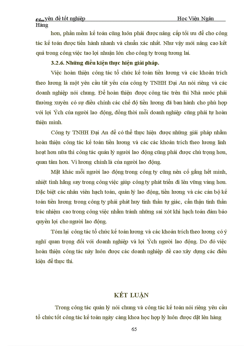 image for page Công tác tổ chức kế toán tiền lương và các khoản trích nộp theo lương tại Công ty TNHH Đại An