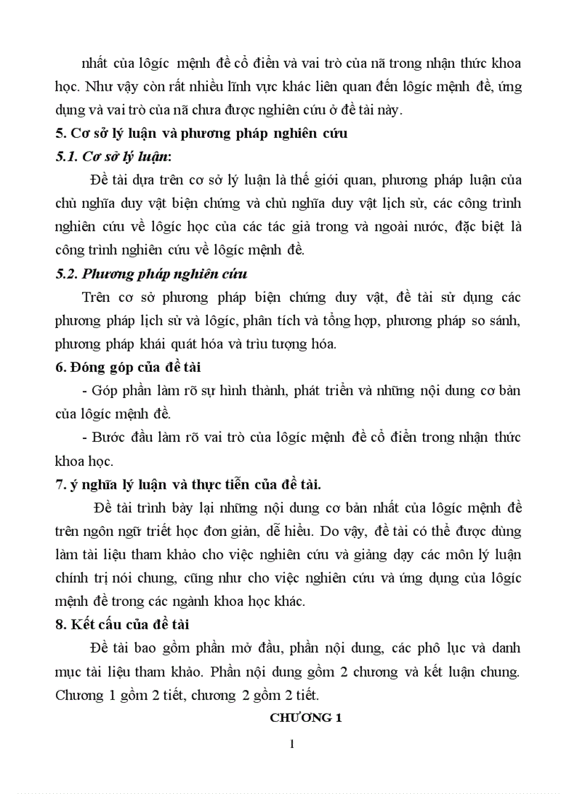 image for page Vai trò của lôgíc mệnh đề trong nhận thức khoa học