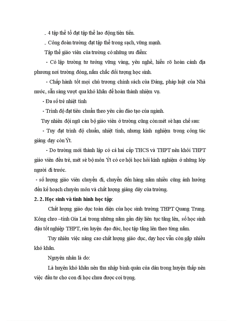 image for page Thực trạng của việc chỉ đạo quá trình dạy học ở trường PTTH Quang Trung Kông chso Gia Lai