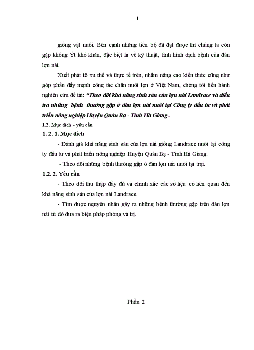 image for page Đánh giá khả năng sinh sản và sinh trưởng của lợn nái Landrace và Yorkchire tại trại giống lợn ngoại Thanh Hưng Hà Tây