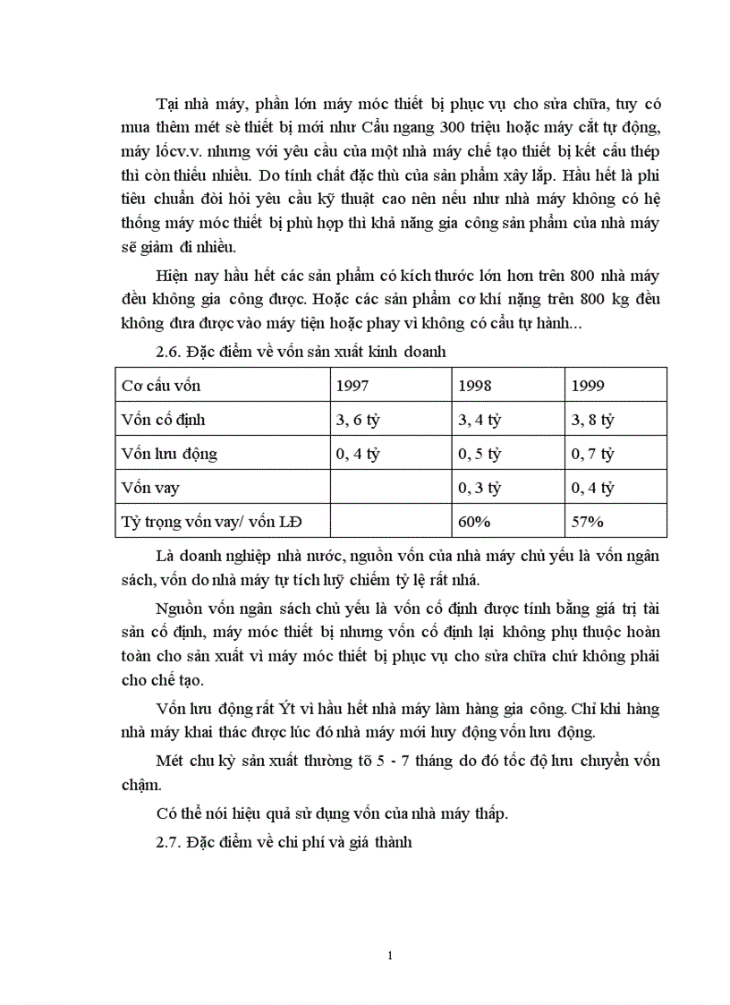 image for page Báo cáo tổng hợp Tình hình sản xuất kinh doanh tại nhà máy chế tạo thiết bị kết cấu thép thuộc công ty xây dựng và lắp máy số 10 Tổng công ty lắp máy Bộ Xây dựng 1