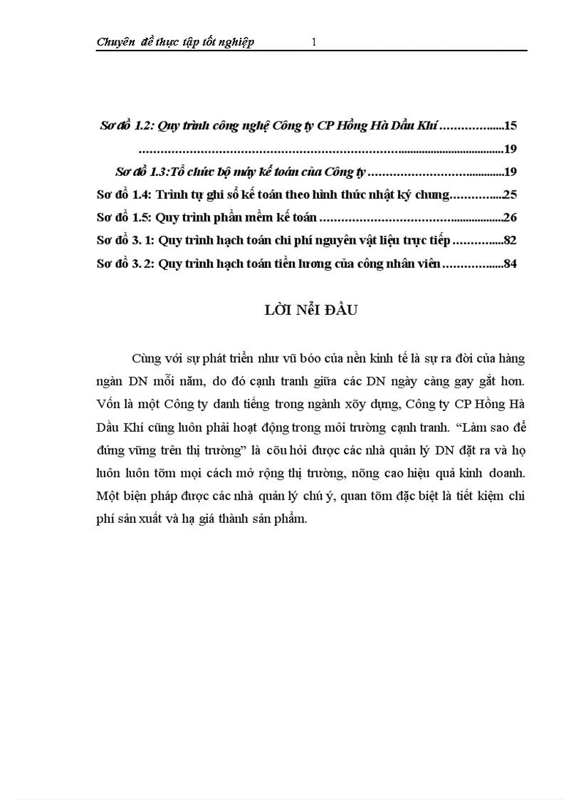 image for page Kế toán chi phí sản xuất và tính giá thành sản phẩm xây lắp tại Công ty CP Hồng Hà Dầu Khí 1