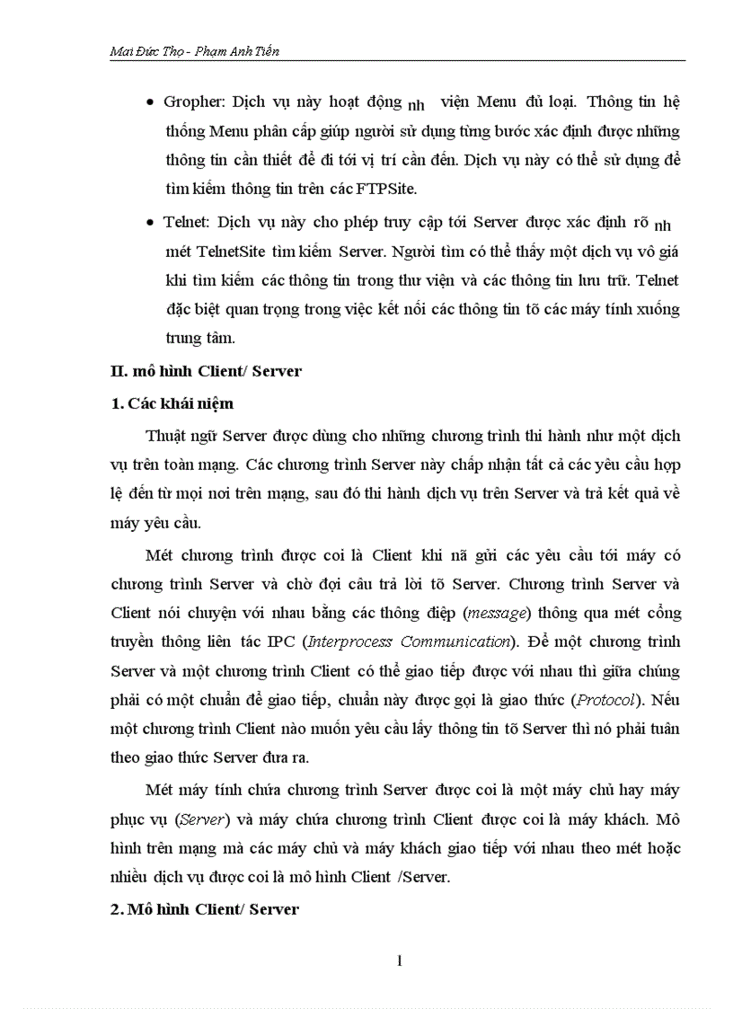 image for page Mô hình Client Server