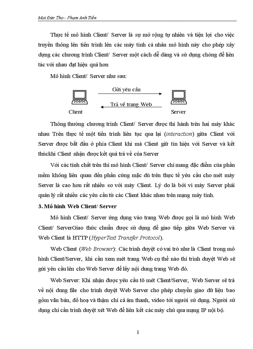 image for page Mô hình Client Server