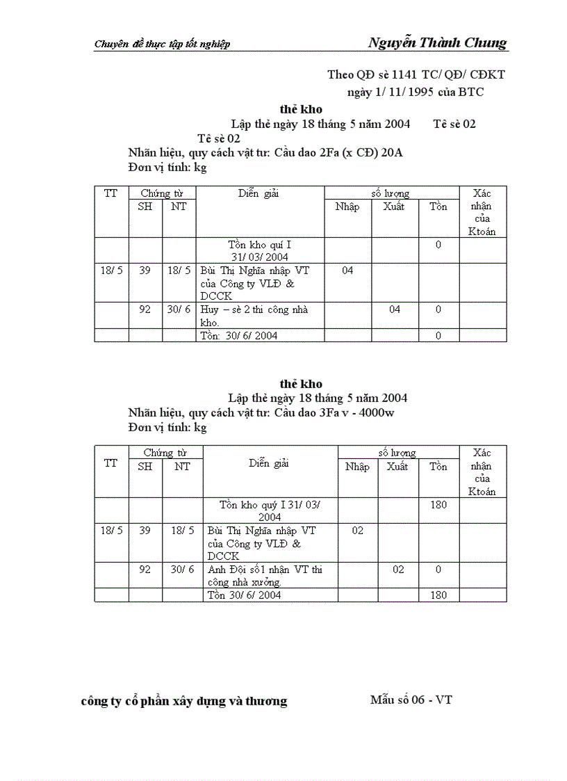 image for page Hoàn thiện công tác kế toán nguyên vật liệu và công cụ dụng cụ tại Công ty cổ phần xây dựng và thương mại127 1
