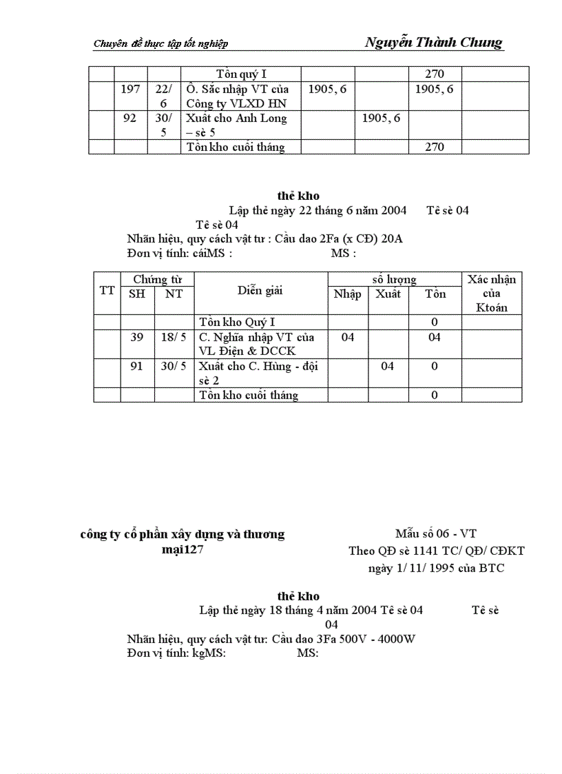 image for page Hoàn thiện công tác kế toán nguyên vật liệu và công cụ dụng cụ tại Công ty cổ phần xây dựng và thương mại127 1