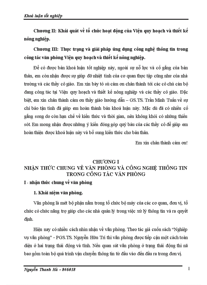 image for page Ứng dụng công nghệ thông tin trong công tác văn phòng của Viện quy hoạch và thiết kế nông nghiệp
