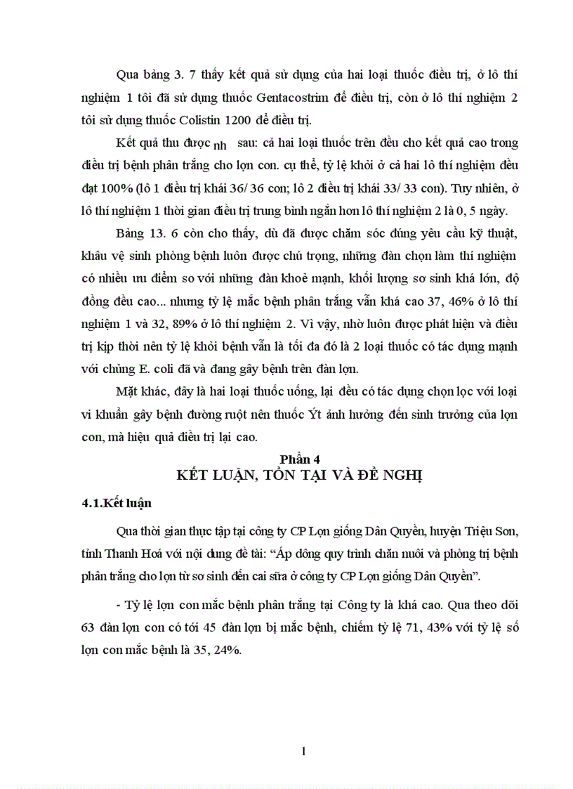 image for page Áp dụng quy trình chăn nuôi và phòng trị bệnh phân trắng cho lợn từ sơ sinh đến cai sữa ở công ty CP Lợn Giống Dân Quyền huyện Triệu Sơn tỉnh Thanh Hoá