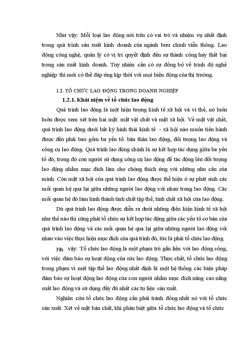 image for page Các biện pháp hoàn thiện công tác tổ chức lao động tại Bưu điện huyện Tủa chùa