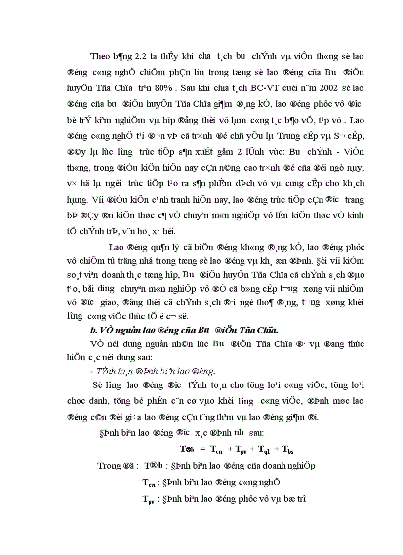 image for page Các biện pháp hoàn thiện công tác tổ chức lao động tại Bưu điện huyện Tủa chùa