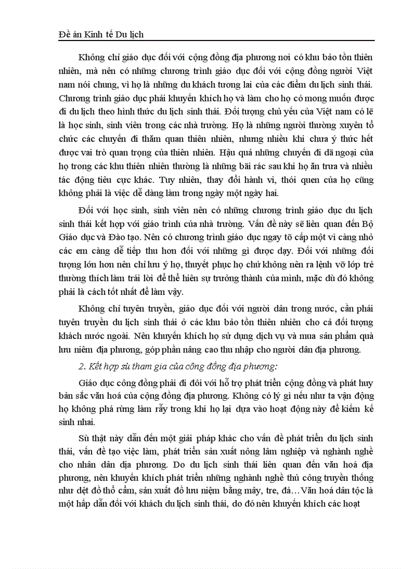 image for page Du lịch sinh thái và thực tế phát triển ở Việt Nam 1